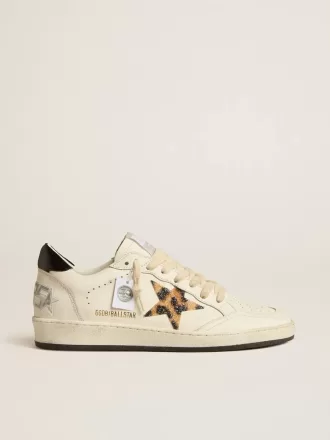Ball Star til kvinder med leopardprintet stjerne pyntet med Swarovski-krystaller