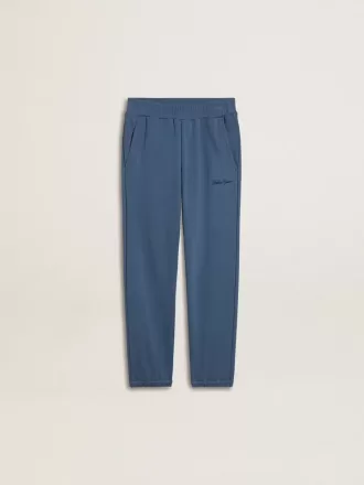 Blå joggingbukser til børn med broderi