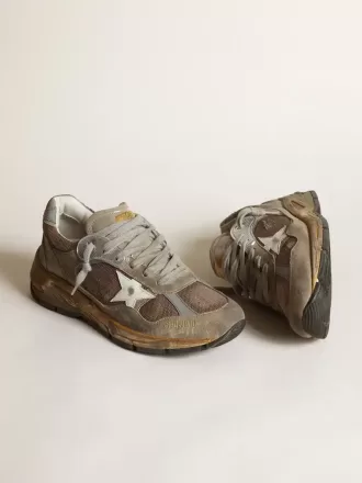 Dad-Star til kvinder i duvegrå mesh og ruskind