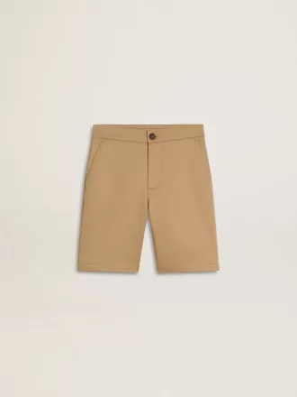 Drengeshorts i beige bomuld