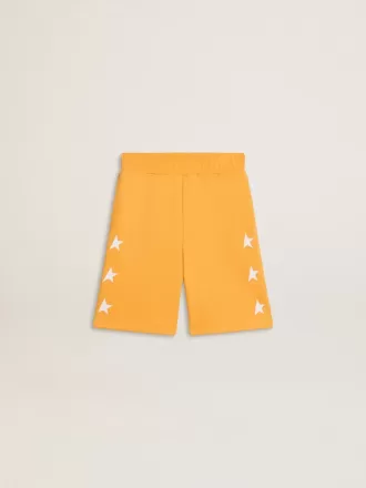 Drengeshorts i sennepsgul