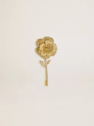 Guldnål med blomsterdesign
