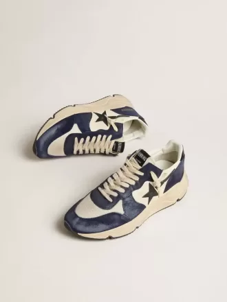 Herresko Running Sole i sort og beige nappalæder med sort stjerne og hælkappe