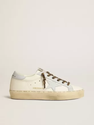 Hi Star LTD i læder med lyseblå læderstjerne og hælkappe
