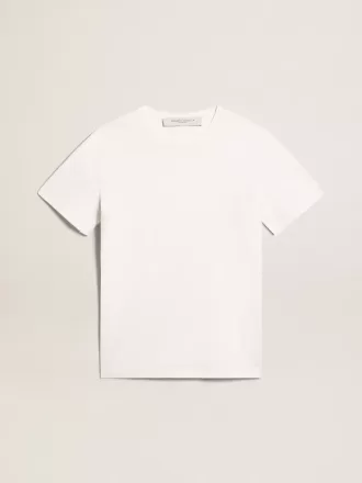 Hvid T-shirt til mænd med distressed-behandling