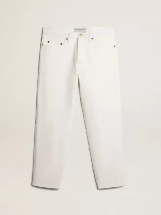 Hvide denimbukser til mænd