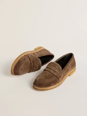 Jerry loafers til mænd i duvegrå ruskind