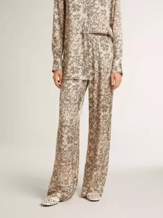 Joggingbukser til kvinder med blomsterprint