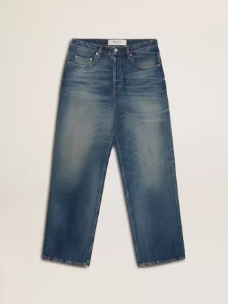 Løstsiddende CNY-jeans til mænd i medium vask
