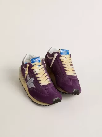 Marathon til kvinder med lilla nylonoverdel og hvid stjerne
