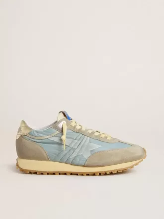 Marathon til kvinder med lyseblå nylonoverdel og pastellblå stjerne