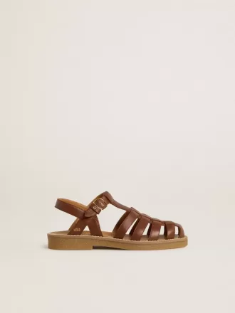 Maxime Junior sandaler i brunt læder