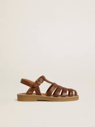 Maxime Young sandaler i brunt læder