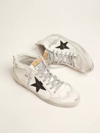 Mid Star til kvinder med lamineret hælkappe og glitter-snørebånd