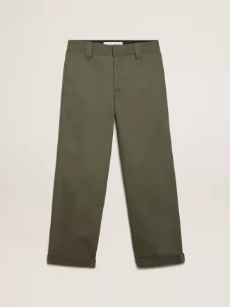 Militærgrønne Golden Collection-chinoer