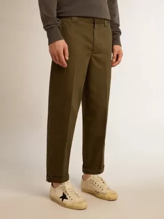 Militærgrønne Golden Collection-chinoer