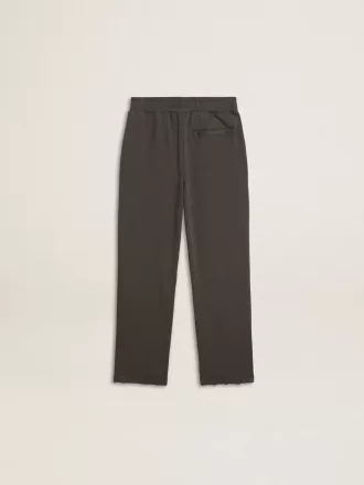Militærgrønne joggingbukser til børn med broderi Militærgrønne joggingbukser til børn med broderi