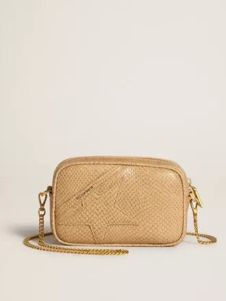 Mini Star Bag i beige slangeskind Mini Star Bag i beige slangeskind