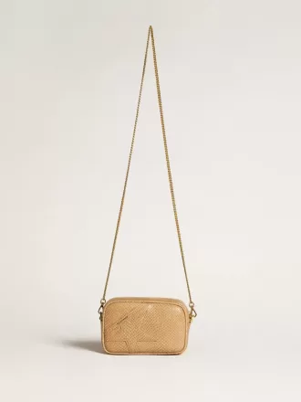 Mini Star Bag i beige slangeskind Mini Star Bag i beige slangeskind