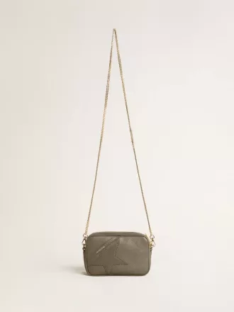 Mini Star Bag i salviegrønt læder med tone-i-tone stjerne Mini Star Bag i salviegrønt læder med tone-i-tone stjerne