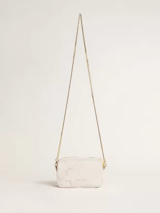 Mini Star Bag i smørhvidt læder med tone-i-tone stjerne Mini Star Bag i smørhvidt læder med tone-i-tone stjerne