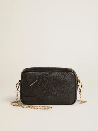 Mini Star Bag i sort læder med tone-i-tone stjerne Mini Star Bag i sort læder med tone-i-tone stjerne