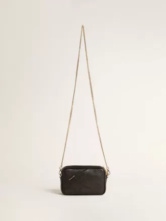Mini Star Bag i sort læder med tone-i-tone stjerne Mini Star Bag i sort læder med tone-i-tone stjerne