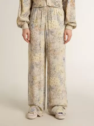 Multicolour joggingbukser til kvinder med blomsterprint