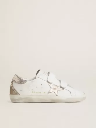 Old School LTD til kvinder med stjerne og hælkappe i roséguldmetallisk læder