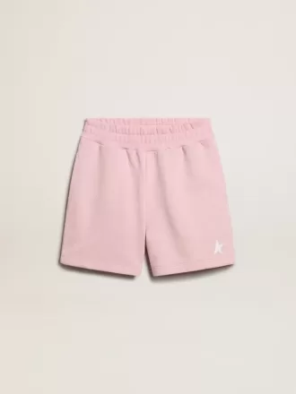 Pigeshorts i pink med hvid stjerne