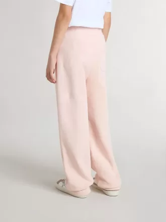 Pink joggingbukser til piger med print
