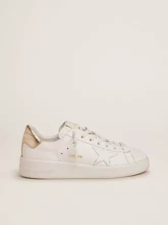 Purestar sneakers til kvinder med guldfarvet hælkappe