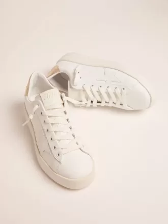 Purestar sneakers til kvinder med guldfarvet hælkappe
