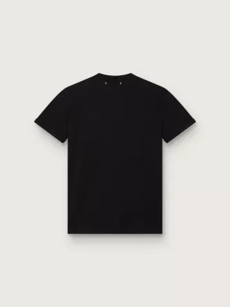 Regular fit T-shirt til kvinder i sort med distressed look