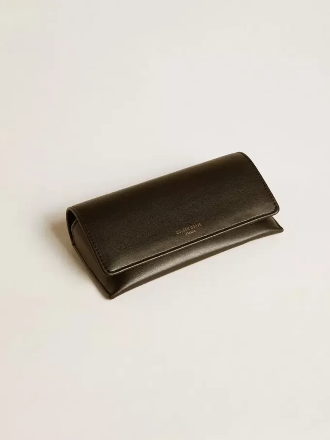Rektangulære solbriller med beige stel