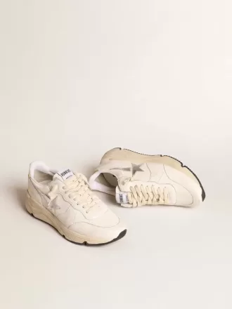 Running Sole i nappa med sølvstjerne og guldlæderhælkappe