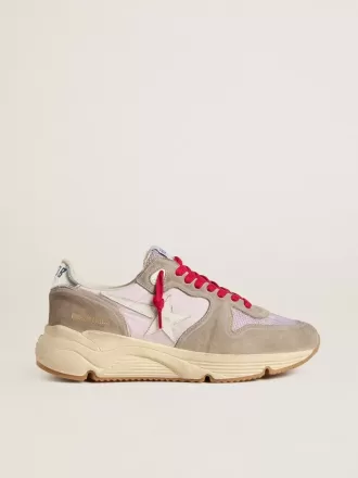 Running Sole LTD i lyserødt nylon med hvid læderstjerne