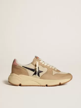 Running Sole LTD i nylon og nubuck med læderstjerne og hælkappe