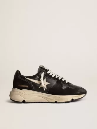 Running Sole til kvinder i sort nappa og ruskind
