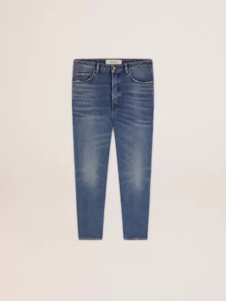 Slim fit jeans til mænd med medium vask