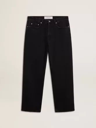 Sort one-wash jeans til mænd