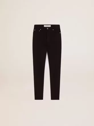 Sort skinny jeans til kvinder