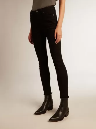 Sort skinny jeans til kvinder
