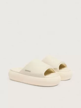 Space-Star Slide slip-ons til kvinder i hvidt læder