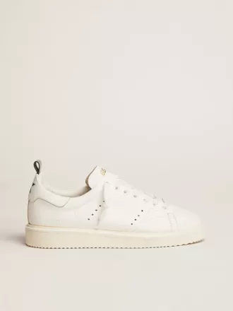 Starter sneakers i helt hvidt læder