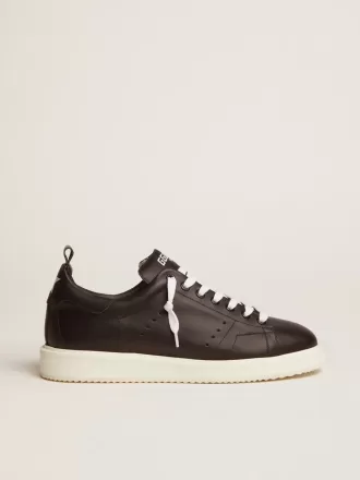 Starter sneakers i helt sort læder