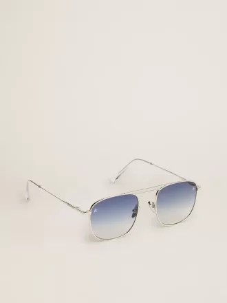 Sunframe Roger aviator-model med sølvfarvet stel Sunframe Roger aviator-model med sølvfarvet stel
