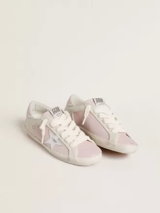 Super-Star LTD i pink læder med sølvfolieret læderstjerne og pink læderhælkappe
