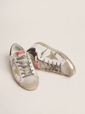 Super-Star LTD til kvinder med blå hælkappe og Swarovski-krystalstjerne