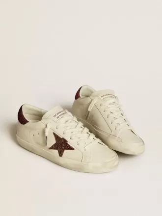 Super-Star LTD til kvinder med ruskindsstjerne og hælkappe med Swarovski-krystaller